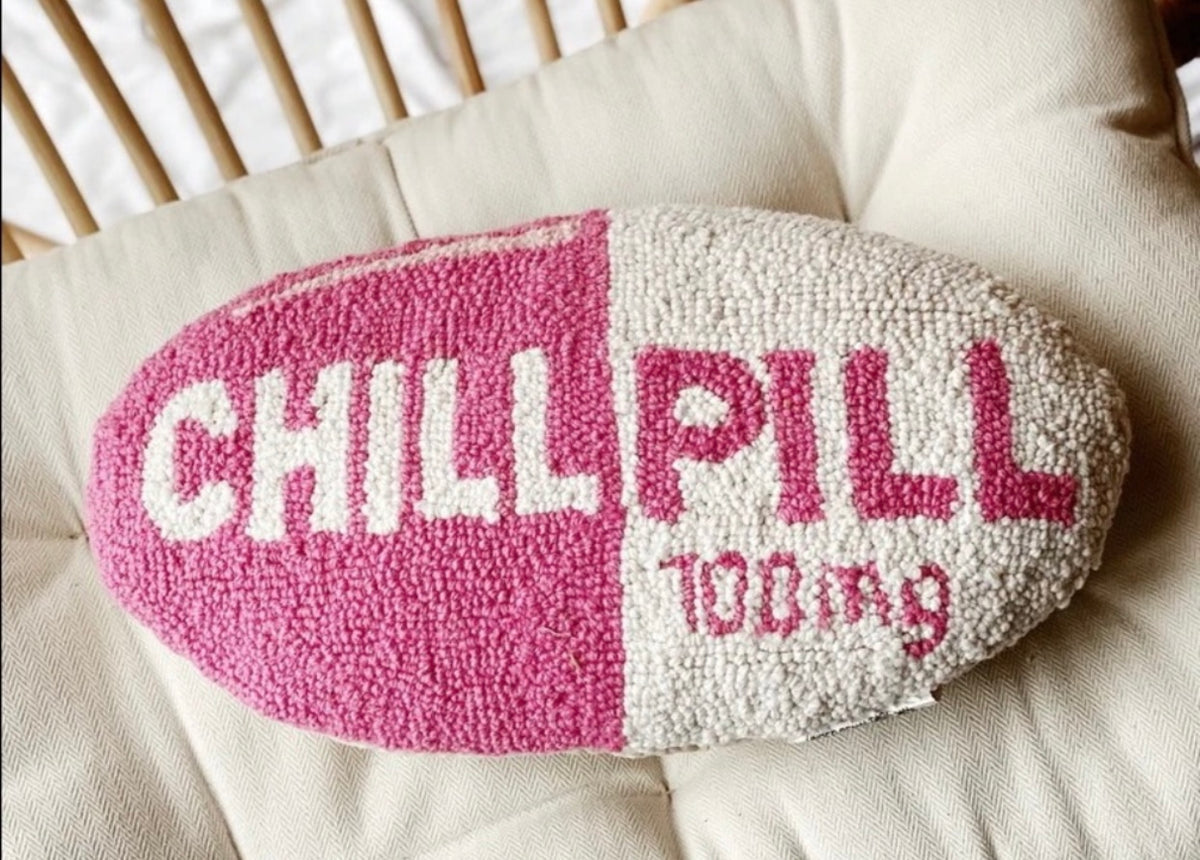 Chill Pill Hook Pillow Hot Pink – Bungalow 123