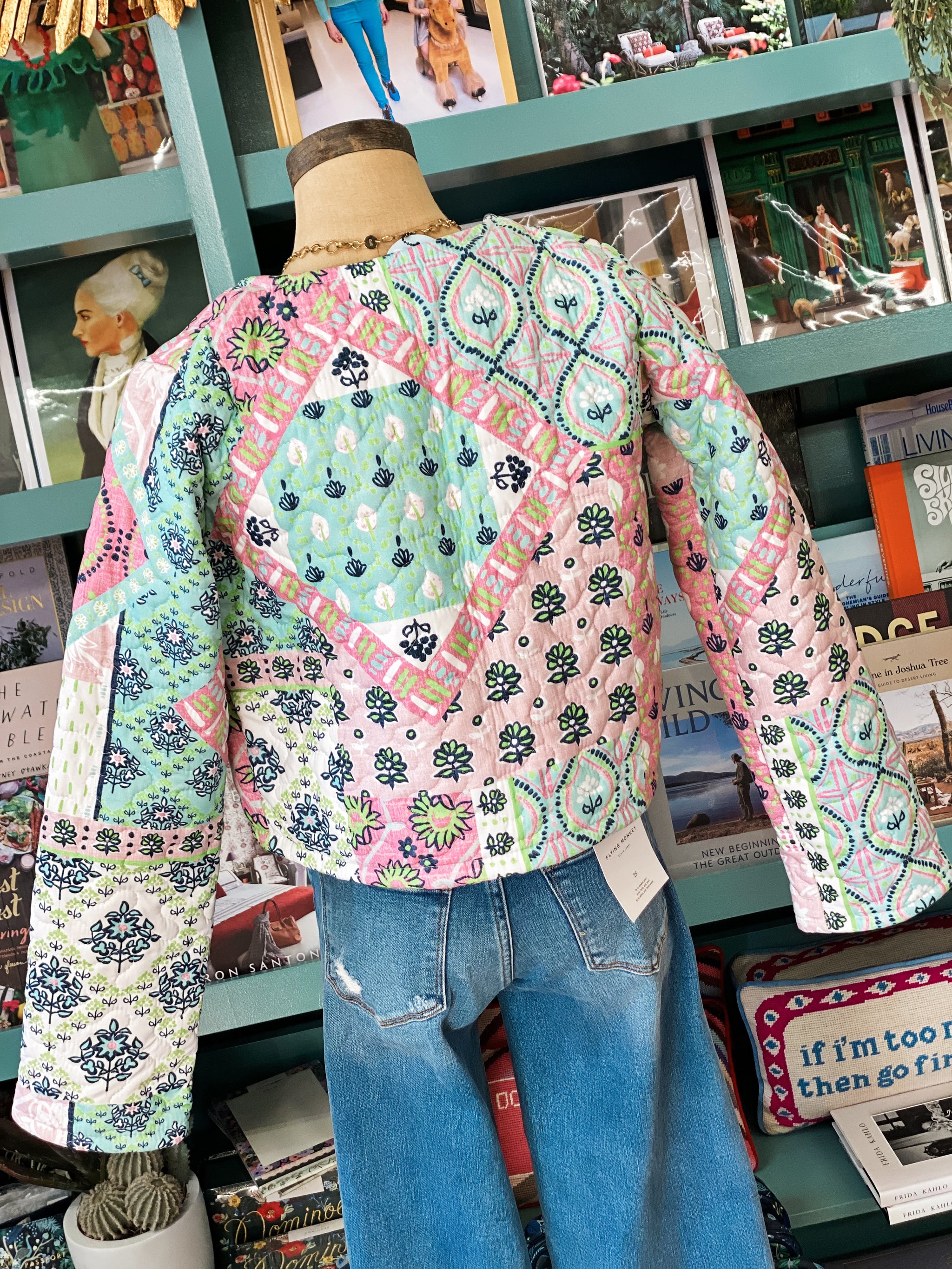 Ida Mae Laramie Patchwork Green Quilted Cropped Jacket – Bungalow 123