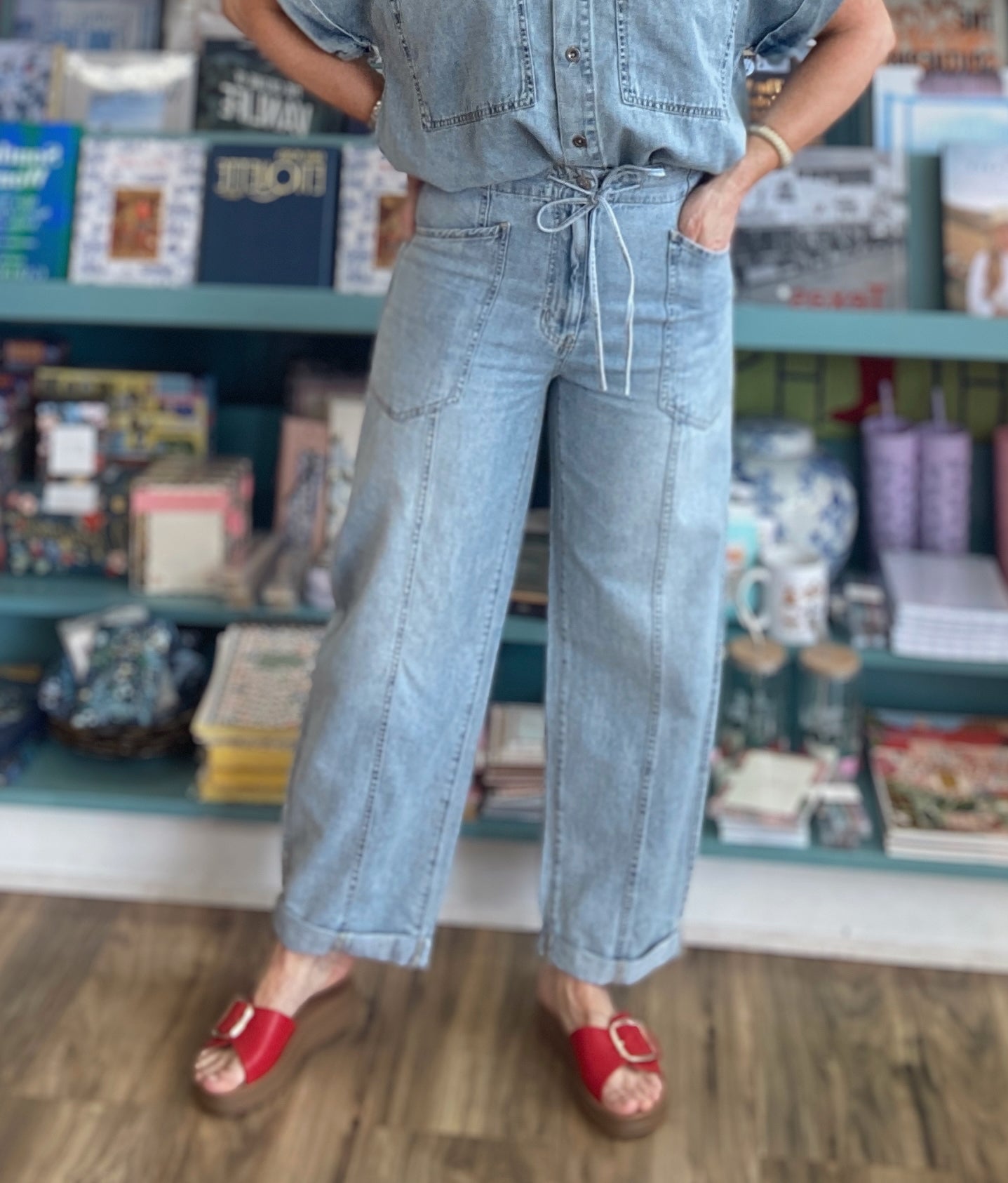Daze Denim Villa Drawstring Barrel - Wild Card – Bungalow 123