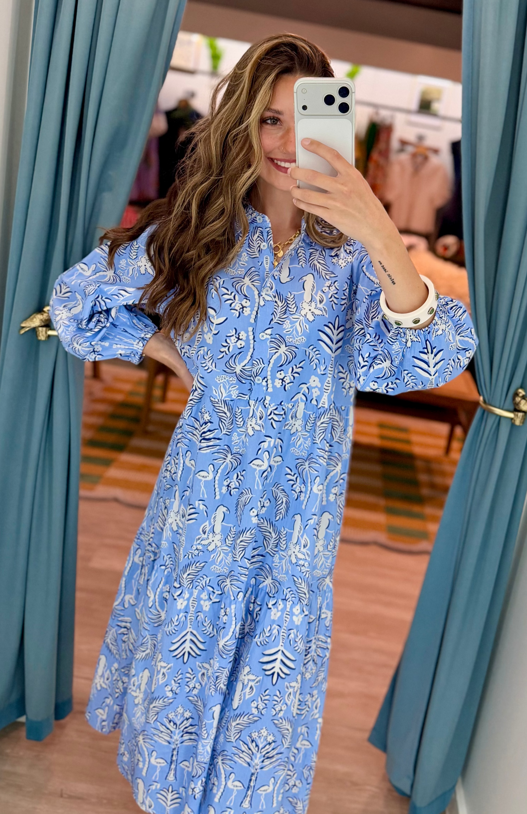 princess polly baby blue dress Designers Patterned Dresses for Women | Édito Simons Canada main image 1