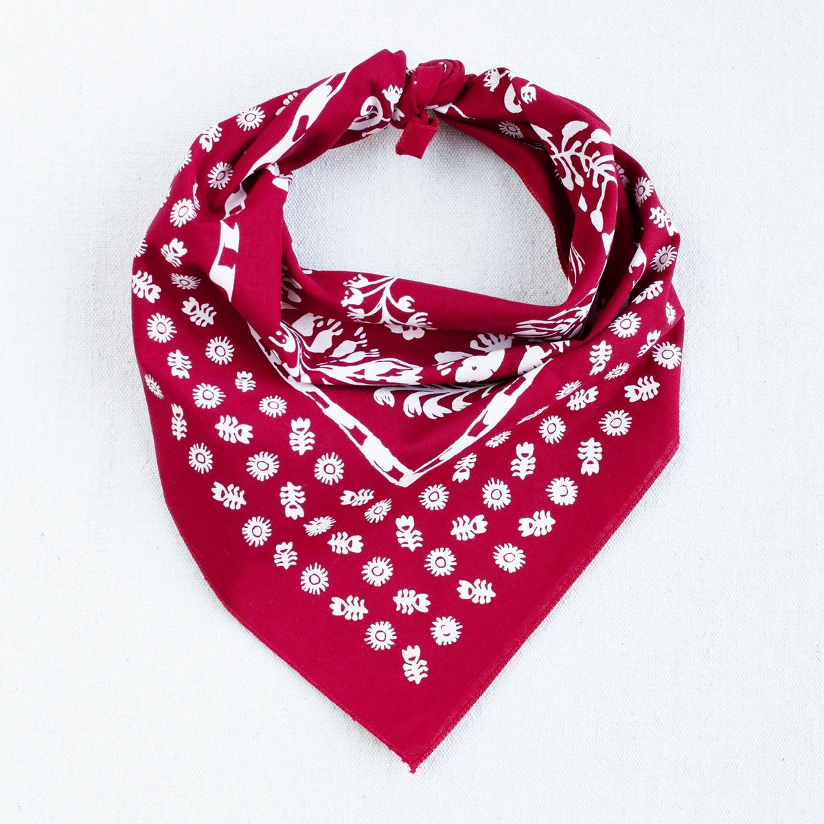 Red Floral Bandana Bungalow 123